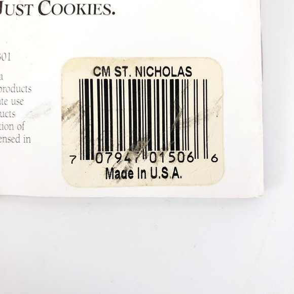 NEW!! 1983 Vtg Brown Bag Cookie Art St. Nicholas Cookie Craft Mold Santa Claus - Picture 5 of 6